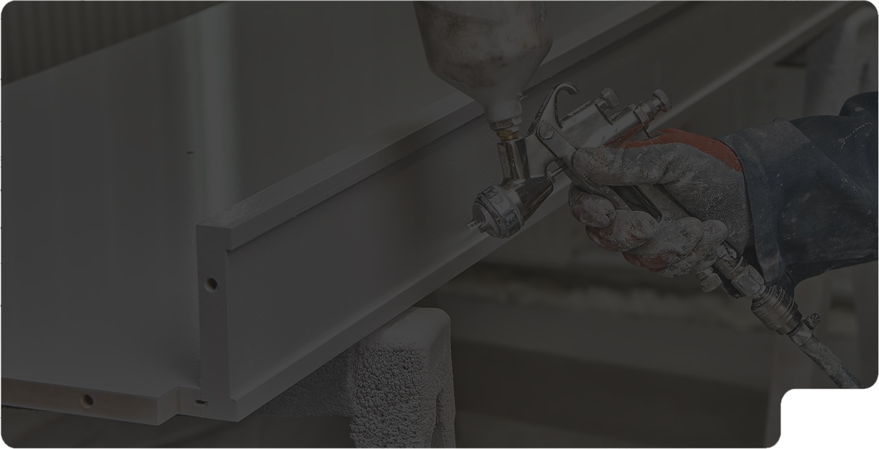 Surface coating and finishing for metal fabrication components